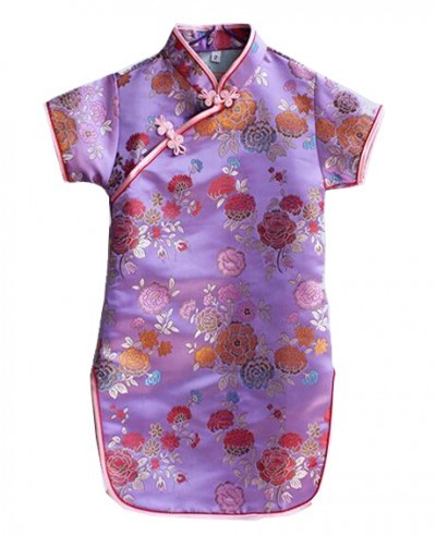 SKCC001 custom-made girl cheongsam style making children's Tang suit style performance clothing Tang suit kung fu cheongsam design children's dress style children's Tang suit specialty store detail view-2